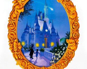Disney World 25th Anniversary Poster Print Reproduction Disney