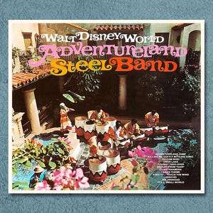 Adventureland Steel Band LP Record Album Cover Poster Print Wall Art Music Decor Disney World Magic Kingdom Adventureland Jungle Cruise 3757