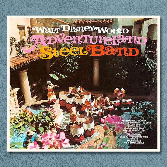 Adventureland Steel Band LP Record Album Cover Poster Print Wall