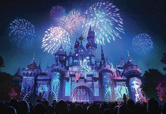 Wondrous Journeys Disneyland Fireworks Show Concept Art Print