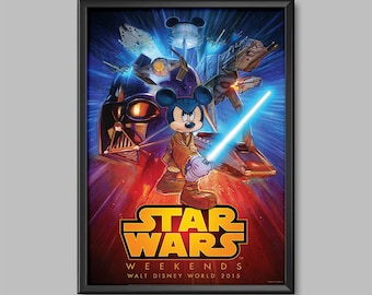 Star Wars Weekends Poster Print MGM Hollywood Studios Wall Art