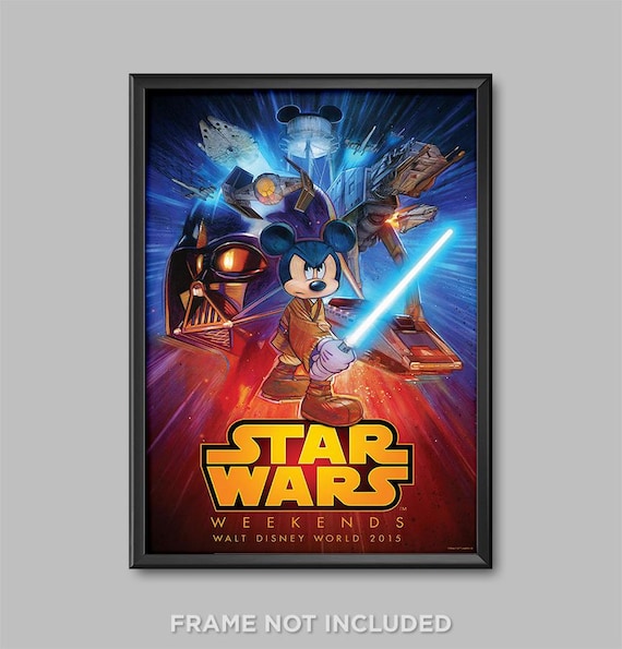 Star Wars Weekends Poster Print MGM Hollywood Studios Wall Art