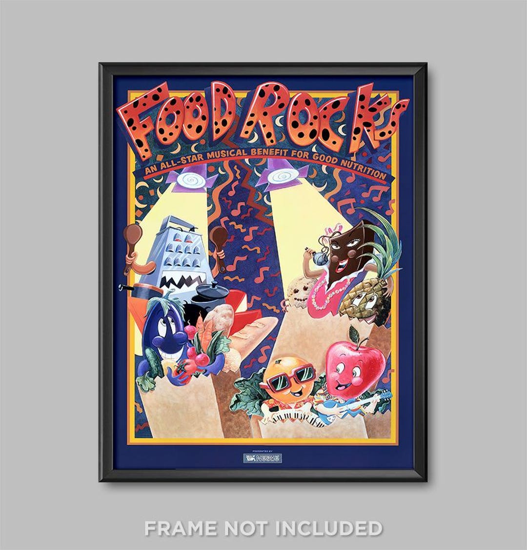 Food Rocks Food Rocks Attraction Print Poster the Land Epcot Center Kitchen ...