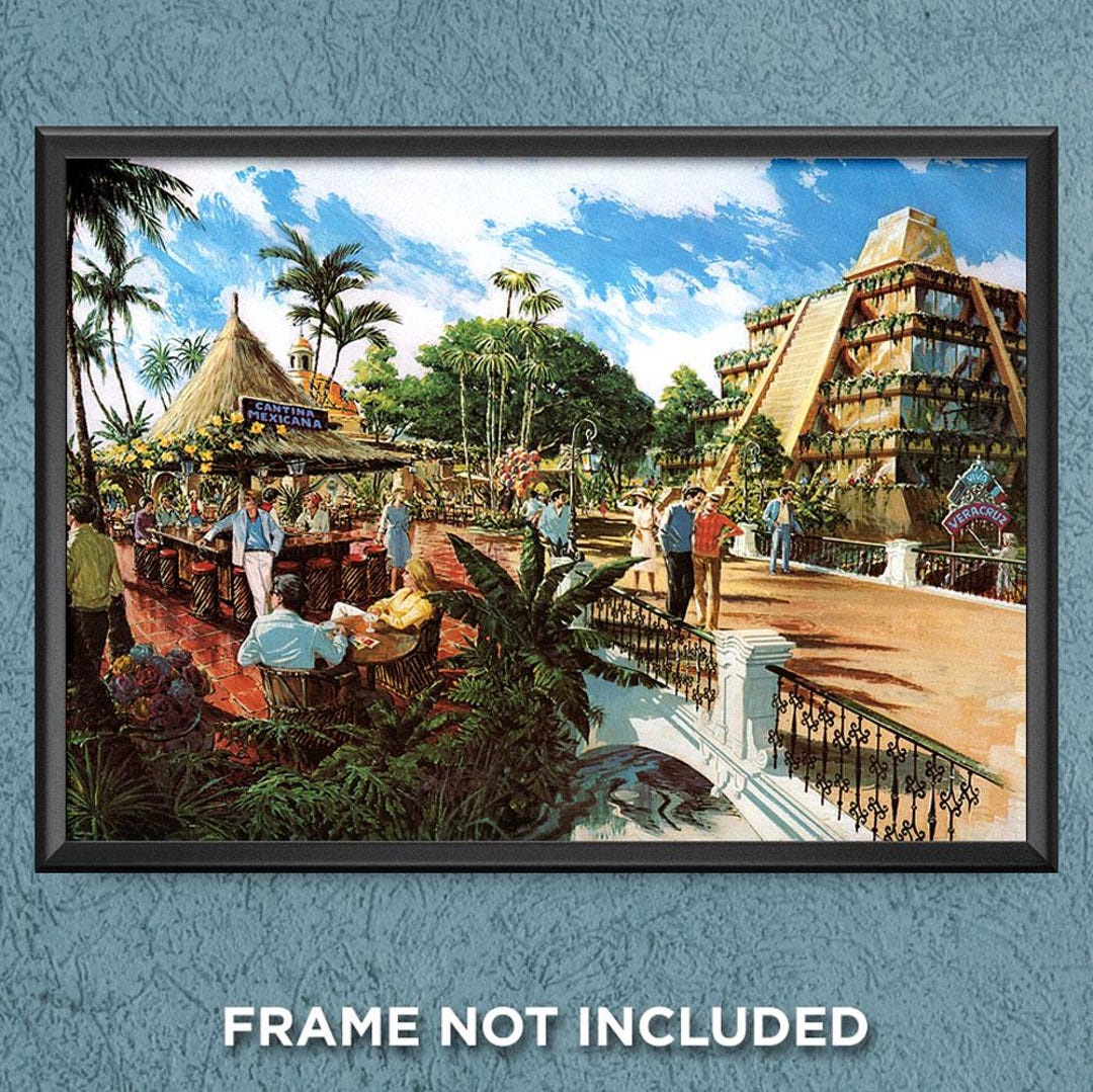 Epcot Center Mexico Pavilion Poster Print El Rio Del Tiempo Attraction ...