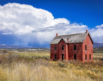 Abandoned Farm House Grouse Creek Utah canvas print for home decor, abandoned home photo, pioneer homestead, didital wall art,