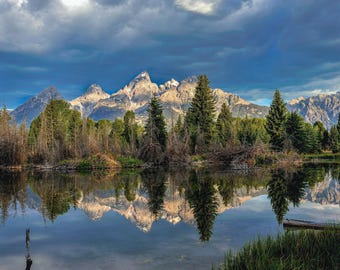 Grand Teton National Park Photo Print, Wyoming Mountain Landscape