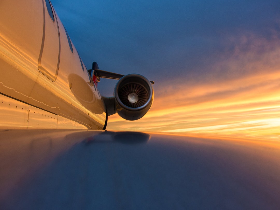 Jet Engine Sunset Print, Aviation Wall Art - Etsy