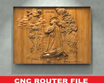 Plik STL Jesus Chris, grawerka CNC, plik reliefowy 3D, pliki CNC Artcam Aspire, dekoracja ścienna z drewna VCarve Relief Cut3D