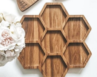Honeycomb Vale Tray Cnc Cut Files For Cnc Router, Dxf, Dwg, Eps, Stl, Svg, Cnc Router, Laser Cutter, Engraver