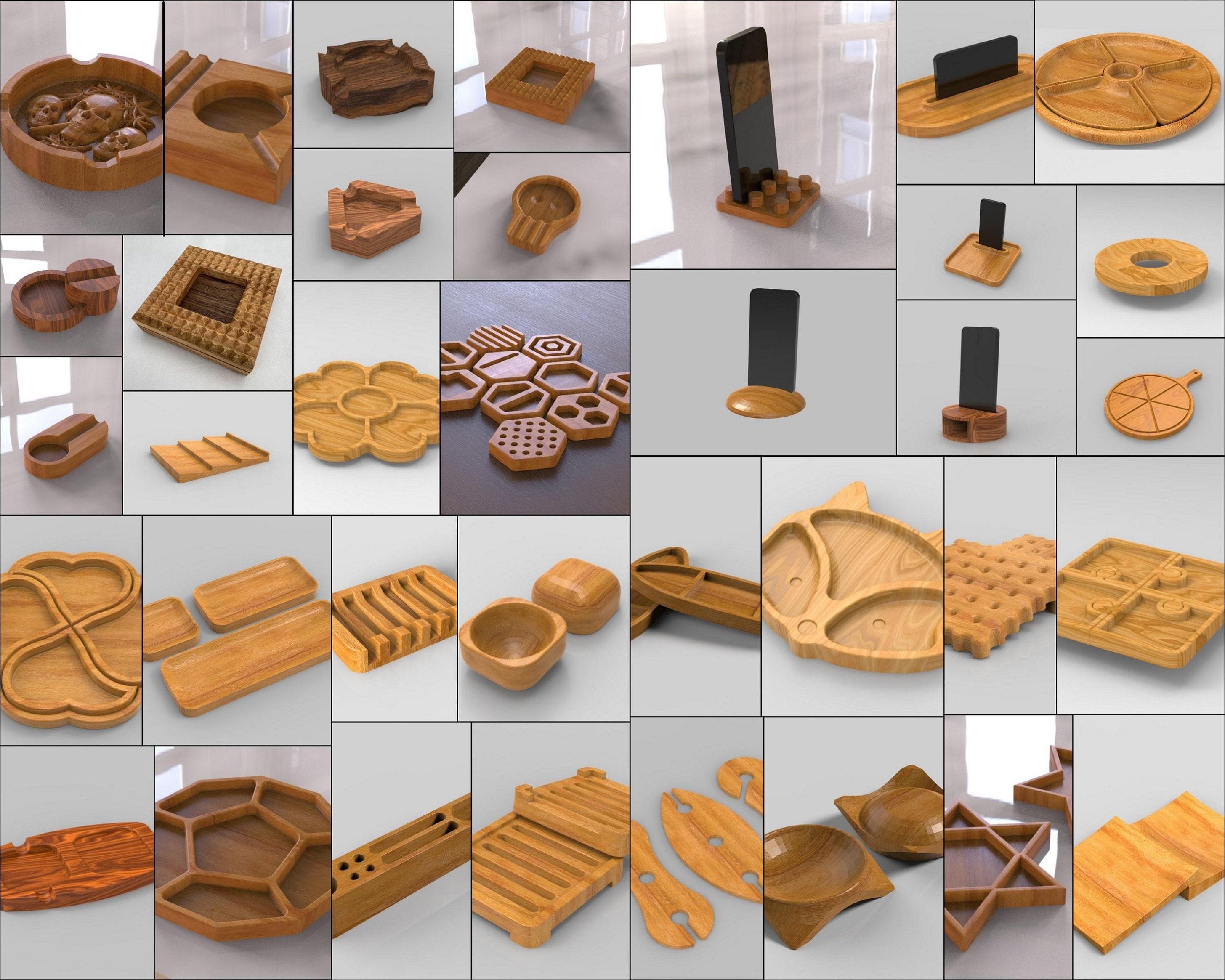 CNC Router Files: 250 Cut Designs - Dxf, Svg, Stl Formats - Etsy