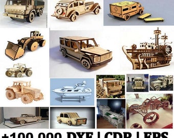 Laser Cut Mega Pack: +100.000 Vektor-Dxf-, SVG-, Cdr-Dateien für 3D- und 2D-CNC, SVG-Mega-Bundle für Laserschneiden, CNC-Gravur,