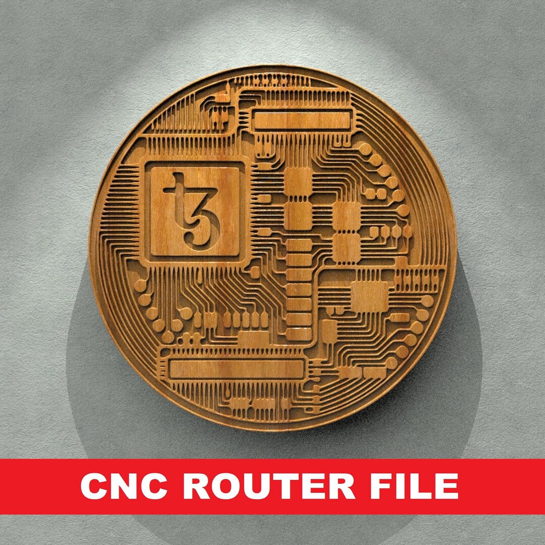 Btc Router BTC Bitcoin STL File CNC Router Engraver, 3D Relief File Artcam Aspire ...