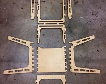 Wooden Chair CNC CUTTING FILE, Cnc chair, Laser cut files, Cnc files, Dxf files, Vcarve files, cnc wooden furniture, cnc carving