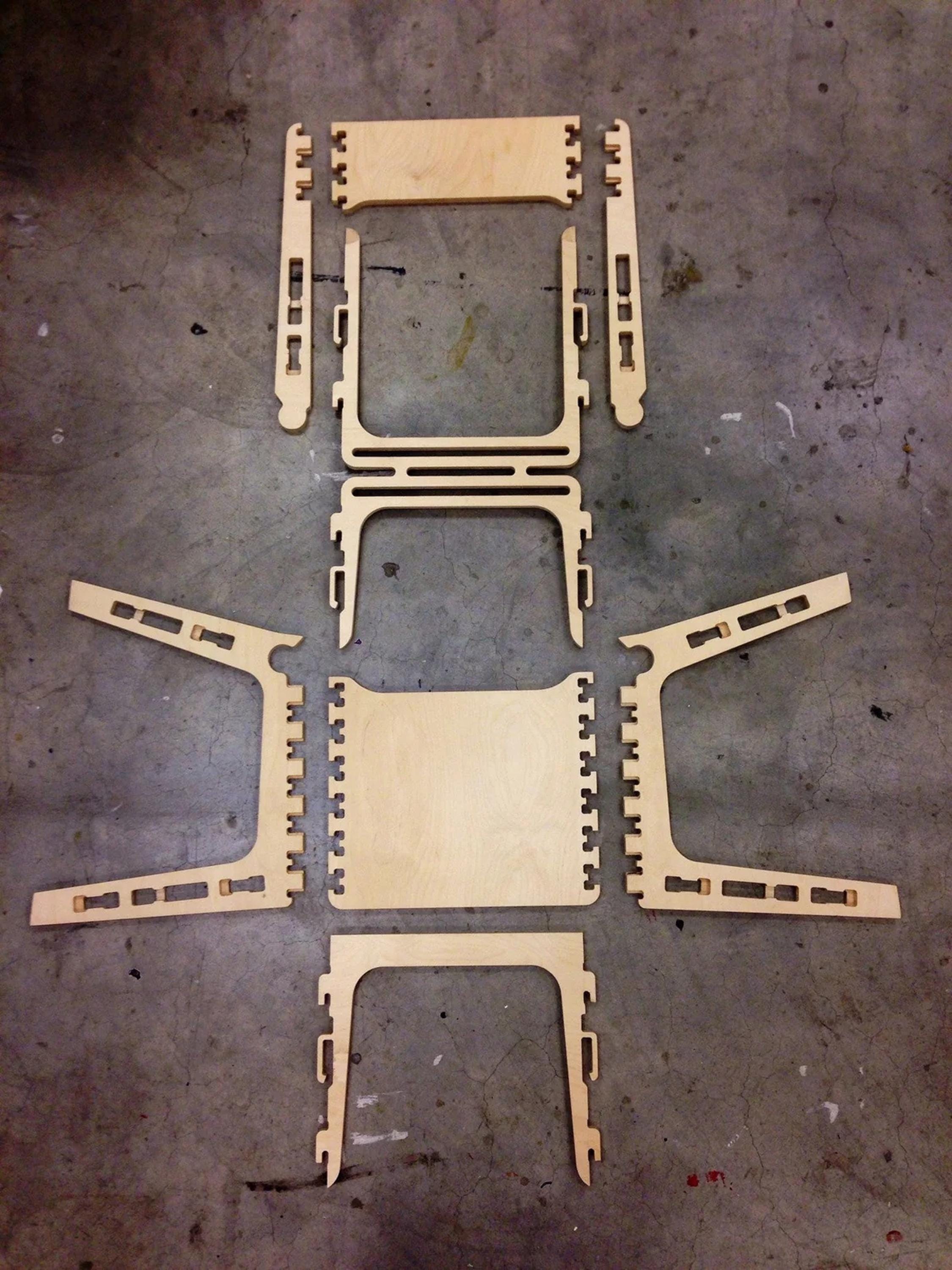 Wooden Chair CNC CUTTING FILE, Cnc chair, Laser cut files, Cnc files, Dxf files, Vcarve files, cnc wooden furniture, cnc carving