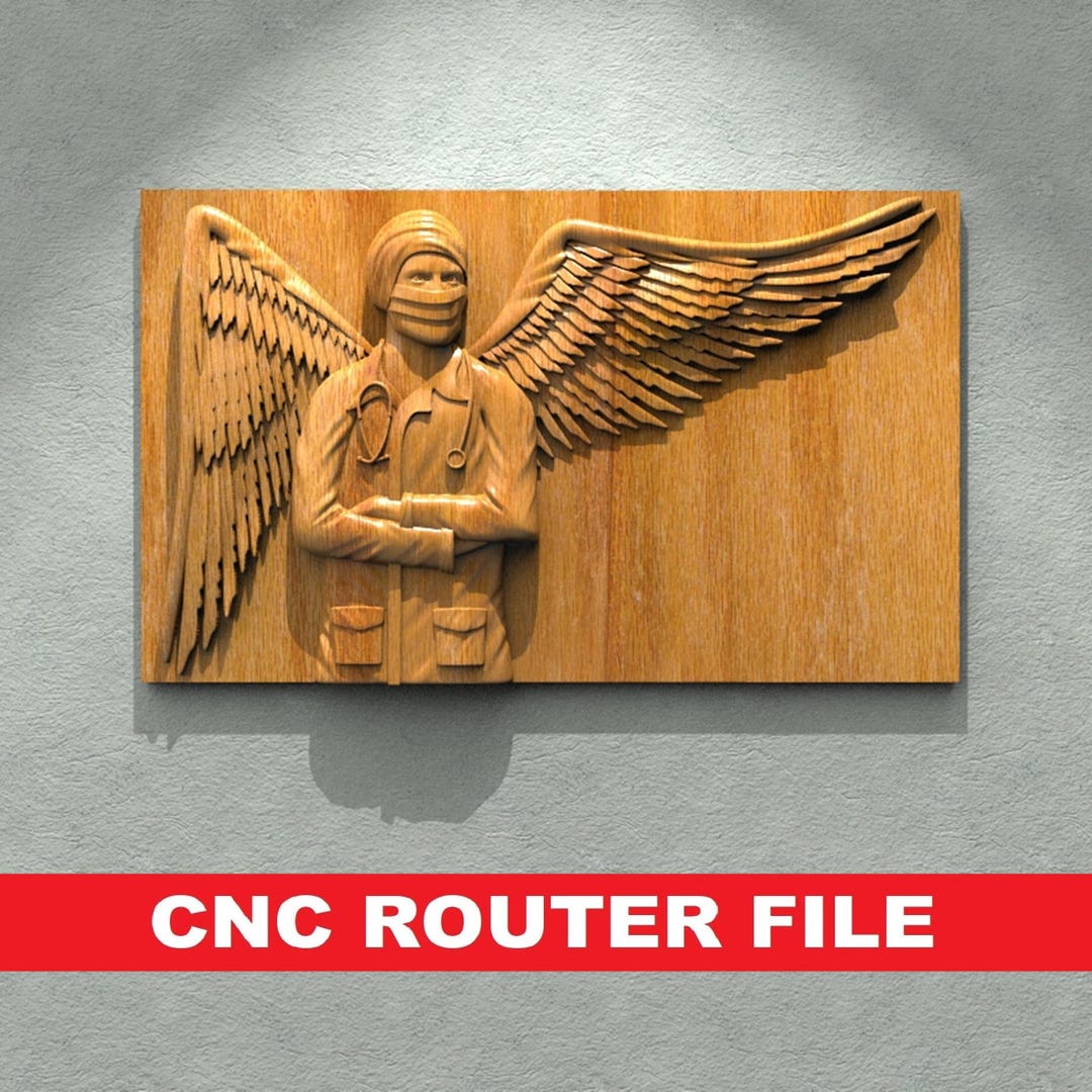 Angel Doctor STL File – Cnc Router Relief Model for Decorative Wall ...