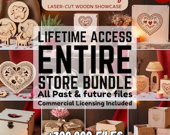 Mega BUNDLE LASER CUT and Engraving Files | Laser Project Files | Designs for Diode, CO2 and Fiber Lasers | Lightburn and Xtool Compatible
