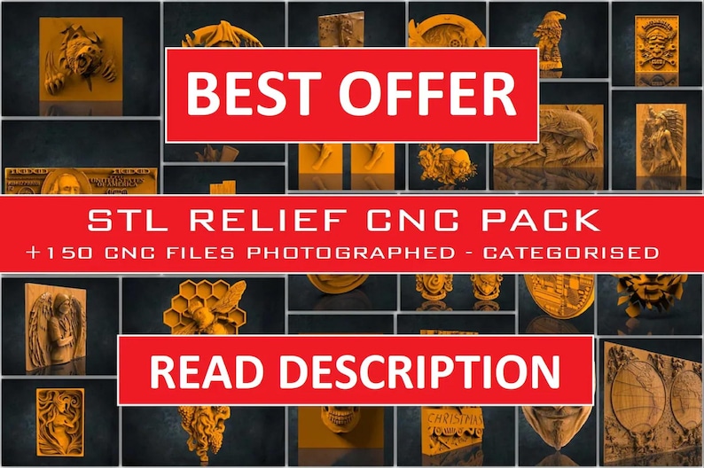 Wall Clock STL Model CNC Router Engraver Artcam Aspire CNC Files Wood