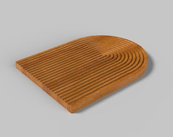 Rainbow Serving Tray Cnc Router Files For Wood, Files For Cnc Router, Dxf, Dwg, Eps, Stl, Svg, Cnc Router, Laser Cutter, Engraver