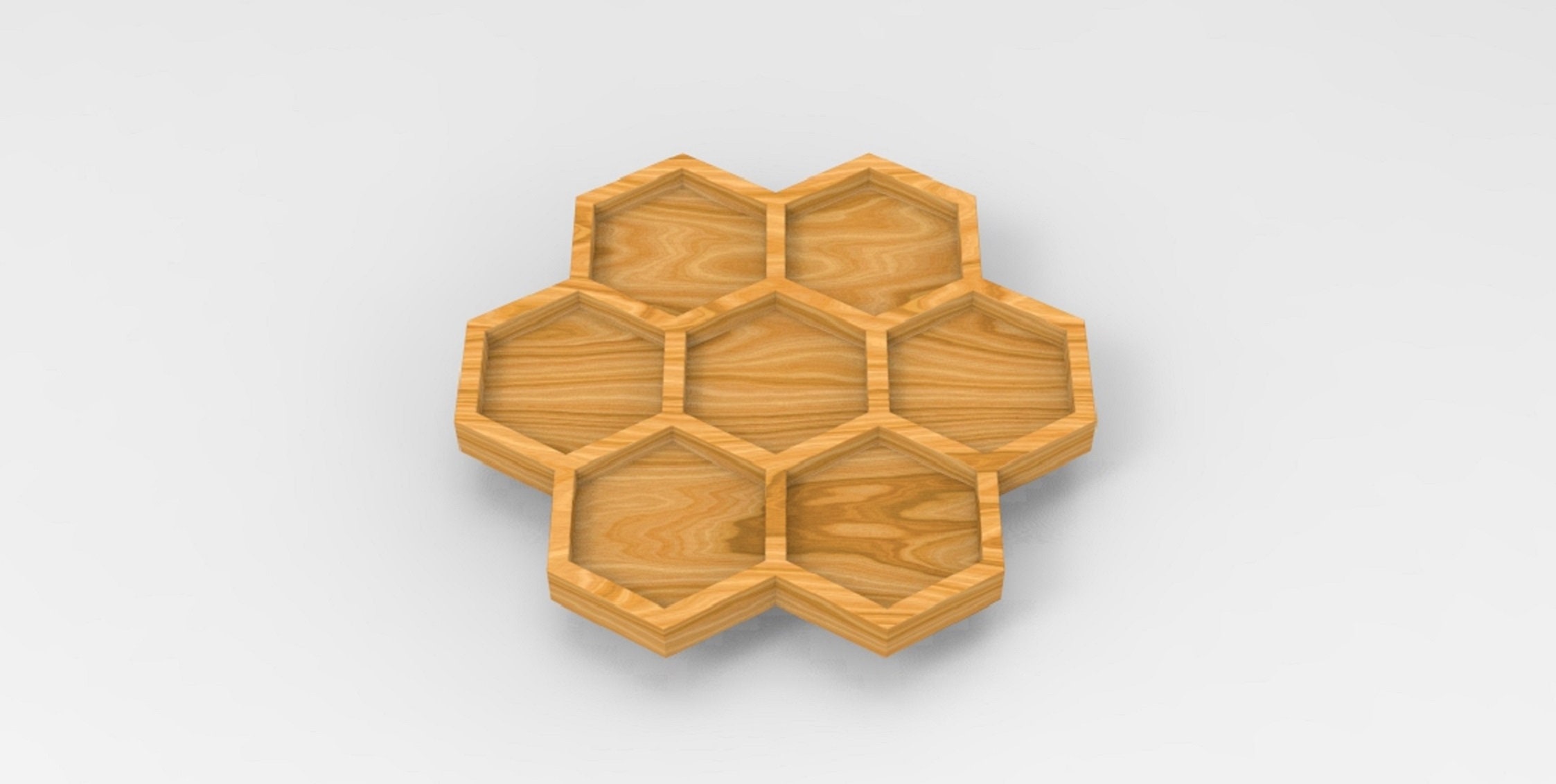 Honeycomb Vale Tray Cnc Cut Files for Cnc Router, Dxf, Dwg, Eps, Stl ...