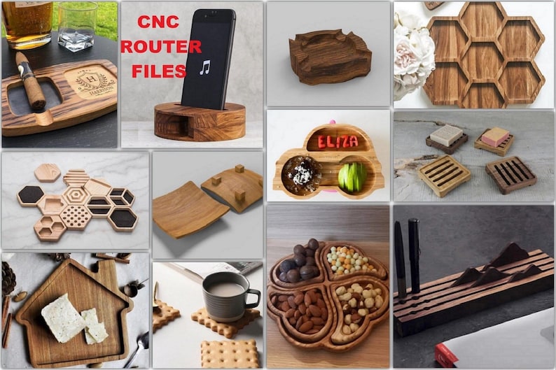 CNC Router Files: 250 Cut Designs - Dxf, Svg, Stl Formats - Etsy
