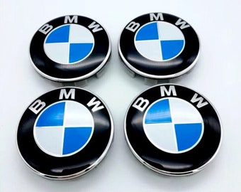 Original BMW Set of 4 BMW alloy wheel centre caps 68mm