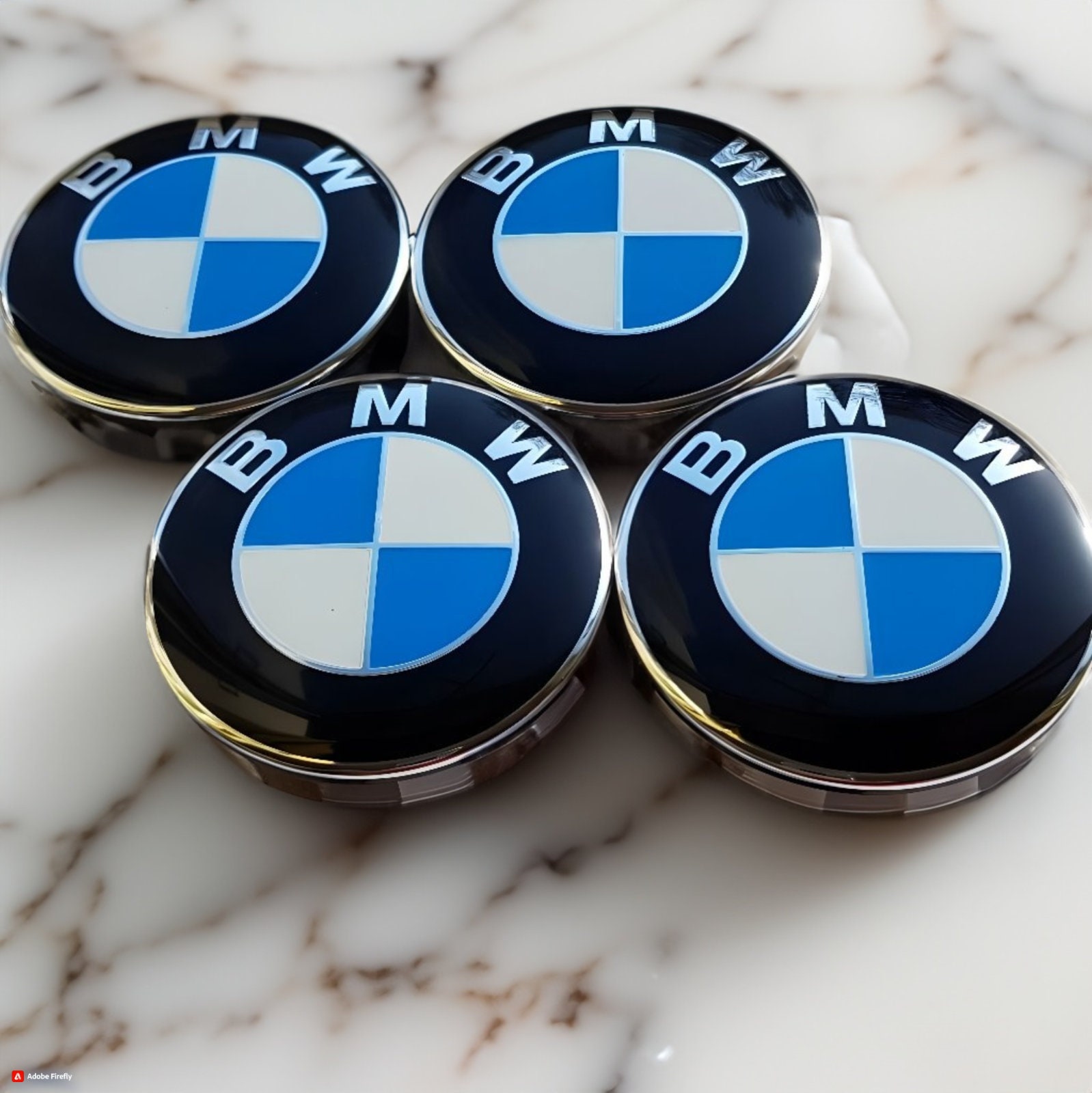4x BMW Alloy Wheel Centre Caps 68mm M-Sport Glass Cement, 45% OFF