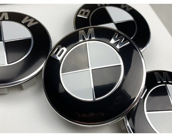 Original BMW Set of 4 BMW alloy wheel centre caps 68mm