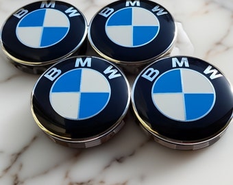 Original BMW Set of 4 BMW alloy wheel centre caps 68mm