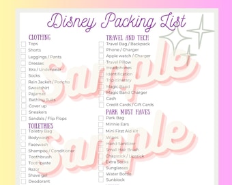 WDW Vacation Packing List and Outfit Planning