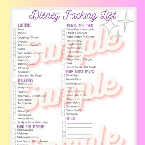 WDW Vacation Packing List and Outfit Planning