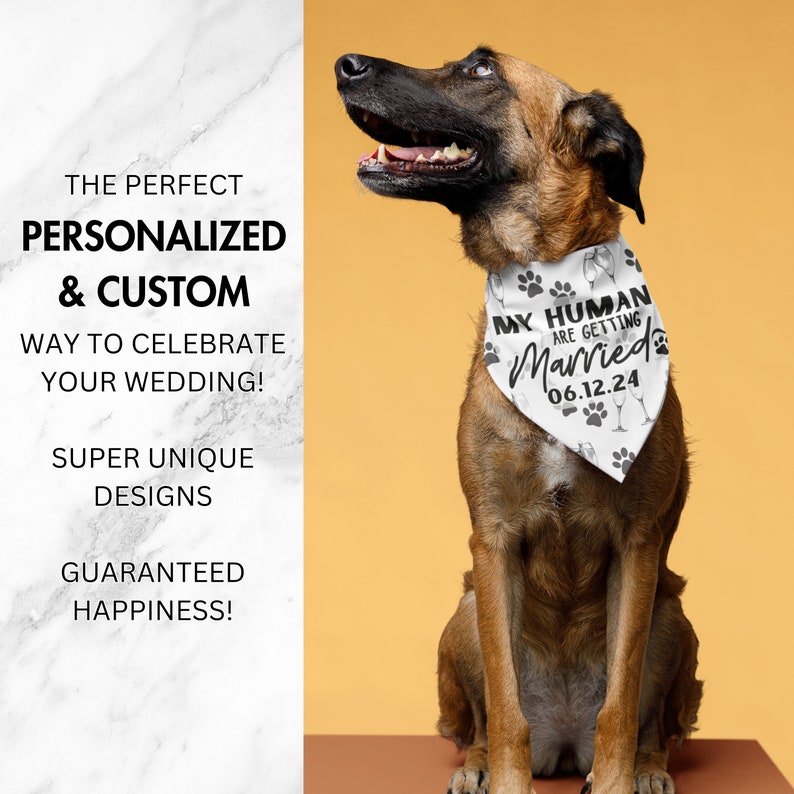 Wedding Dog Bandana, My Humans Are Getting Married, I Do Too Wedding