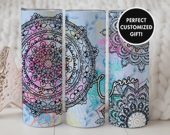 Curse Word Mandala Tumbler, Secret Swear Words Mandala Tumbler, Funny Tumbler Gift for Best friend, Hidden Cuss Words Tumbler Mandala Adult
