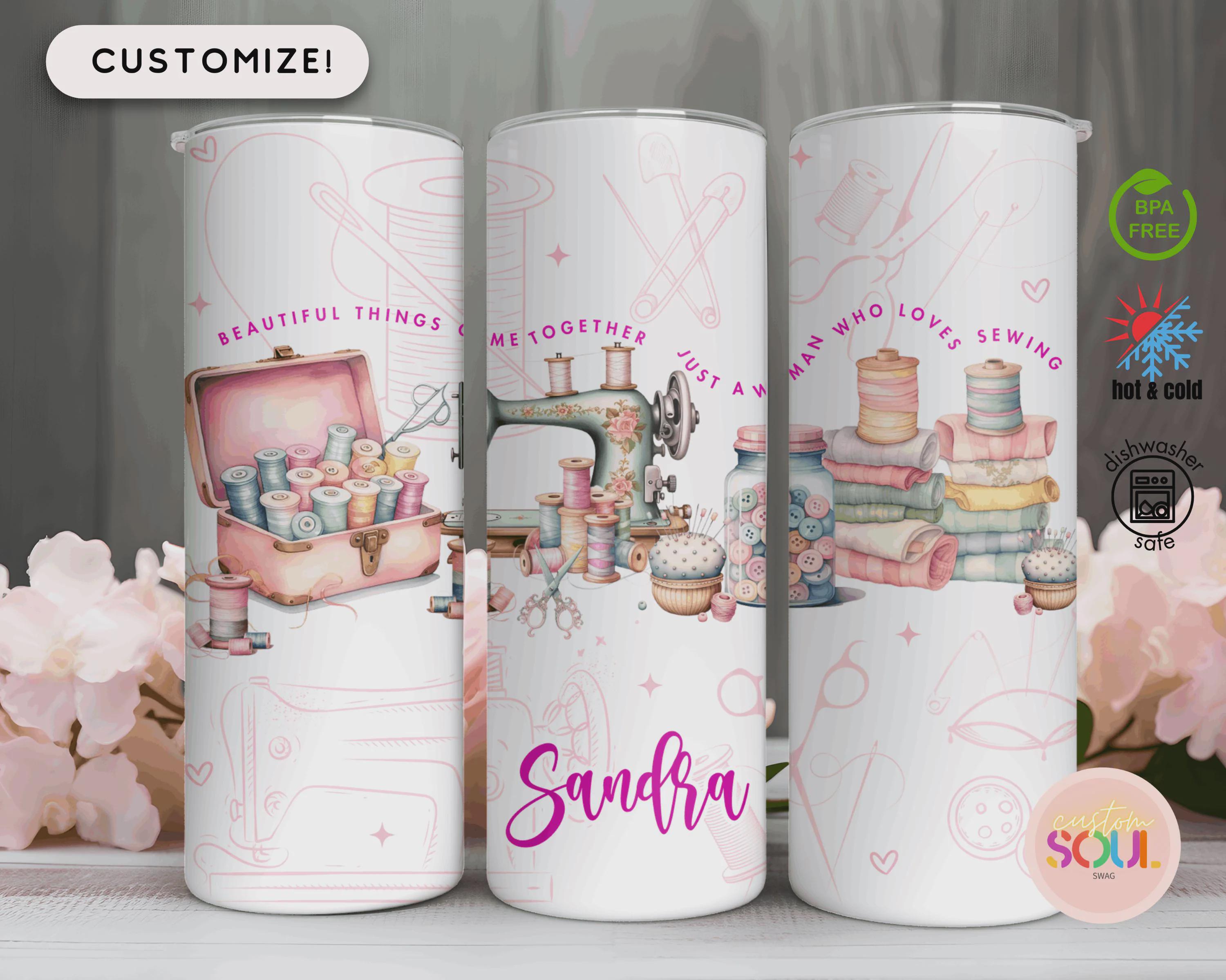 14+ Gifts For Sewers Sewing Gifts for Women, Loves to Sew, Sewing Themed Tumbler, Gift for