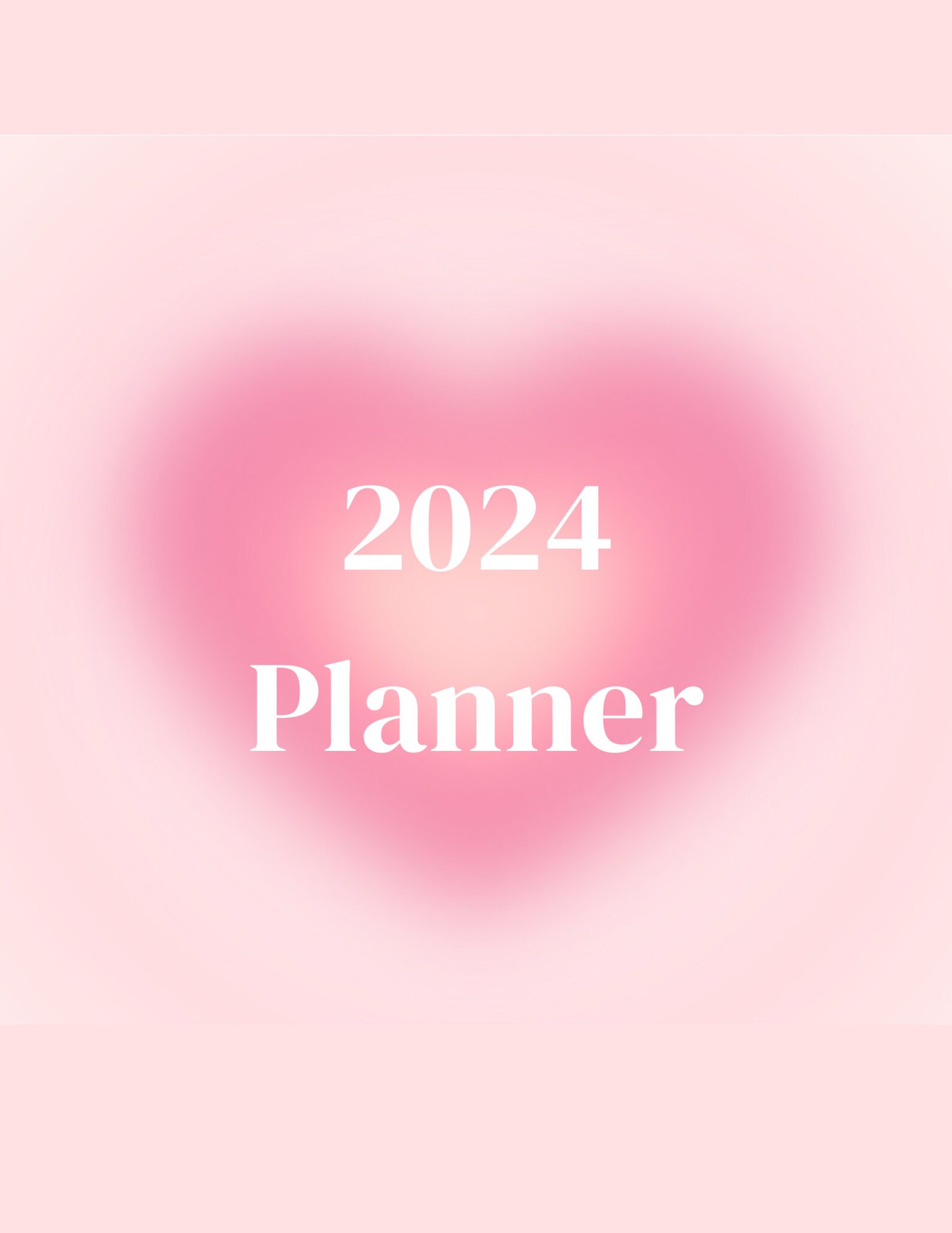 Blushing Pink Aura Heart Aesthetic Digital Planner 2024 Notability ...