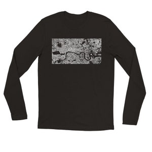Carte du sol de Londres avec figurines T-shirt à manches longues