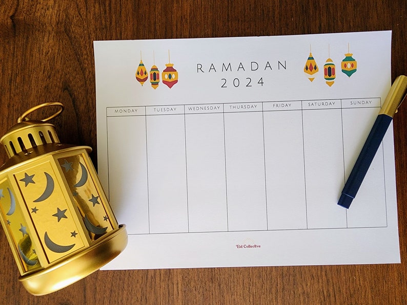 2024 Monthly & Weekly Ramadan/eid Calendars Ramadan Planner, Ramadan