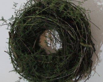 Wreath made of branches and asparagus 35 cm, 40 cm, 45 cm, 50 cm, 55 cm, 60 cm wall wreath nest door wreath natural wreath Easter decoration table wreath