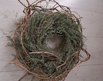 Ghirlanda di timo con viticci 35 40 45 50 55 e 60 cm ghirlanda di muschio ghirlanda per porta del nido ghirlanda naturale decorazione pasquale