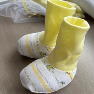 Charmant coffret cadeau bébé coffret première naissance naissance filles garçons canard jaune nouveau-né 6 pièces coton image 5