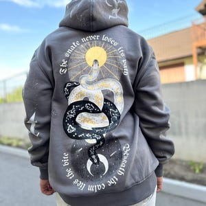 Hand-Painted Custom Hoodie: Unique Artistic Clothing Gift