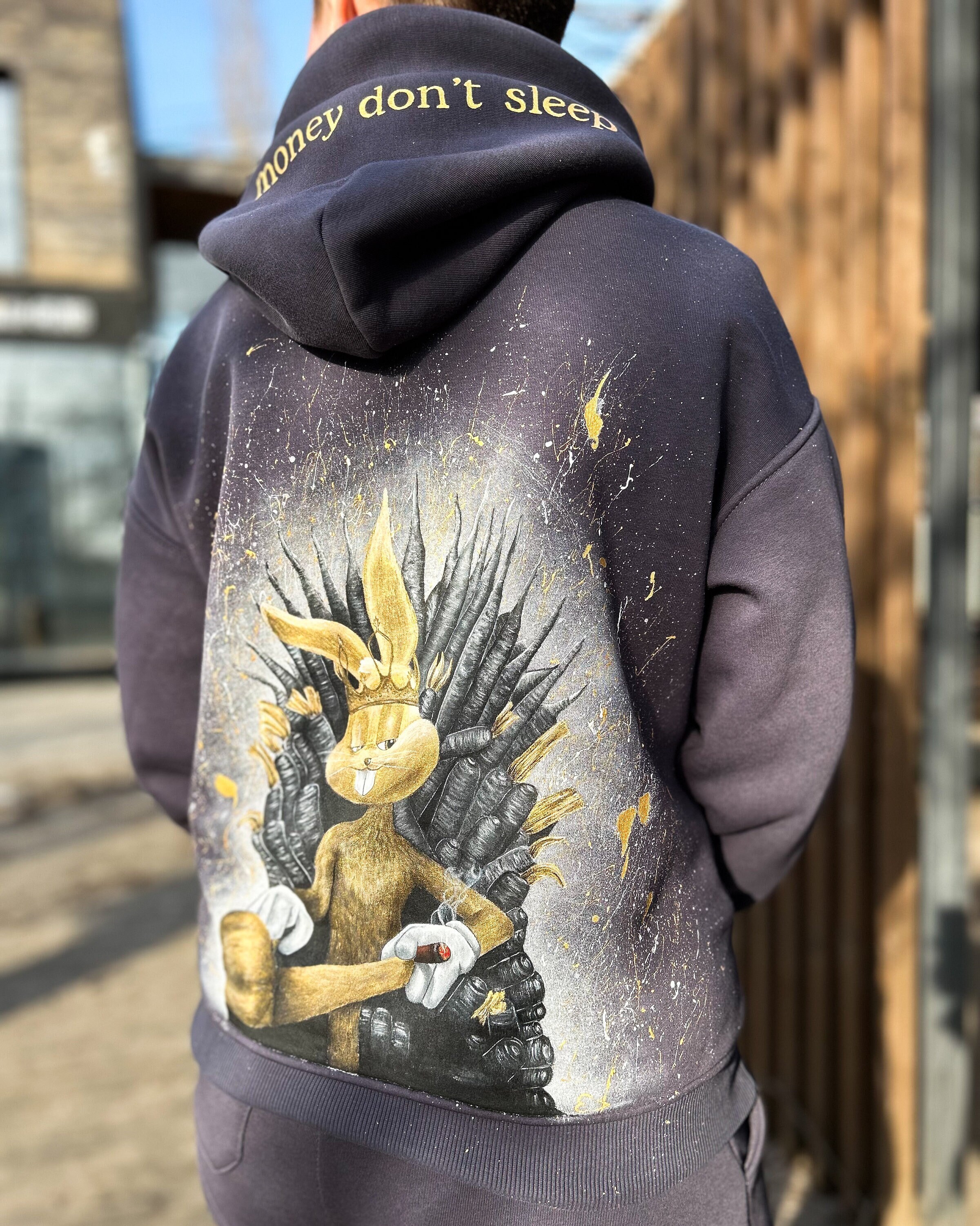 Custom painted hoodie 2025