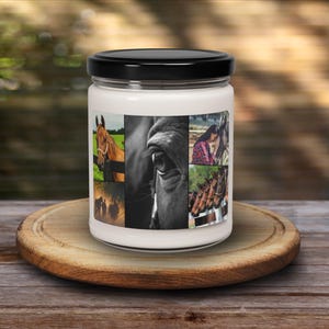 Personalized Photo Candle, Custom Photo Collage, Scented Candle with Photo, Custom Picture Candle, Family photo collage, Family reunion gift