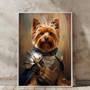 Pet Portrait, Yorkie printable art, Dog print, Instant download, Gift for dog lover, Yorkshire Terrier poster, Digital file, Dog Wall decor