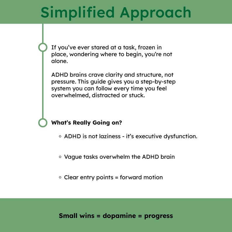 ADHD Task Worksheet for Kids: Printable Coaching Guide (PDF Download ...