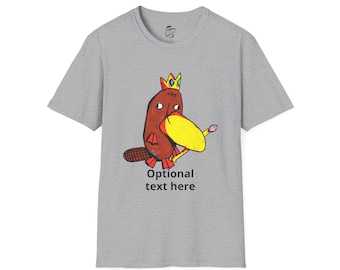 Royal Platypus T-Shirt | Hand-Drawn Cartoon Art