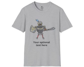 Knightingale T-Shirt | Hand-Drawn Bird Cartoon Illustration
