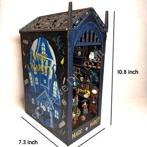 Mysterious Castle DIY Book Nook Kit: Miniature Bookshelf Insert Gift for All image 19