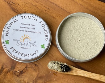 Natural Peppermint Tooth Powder - Fluoride Free