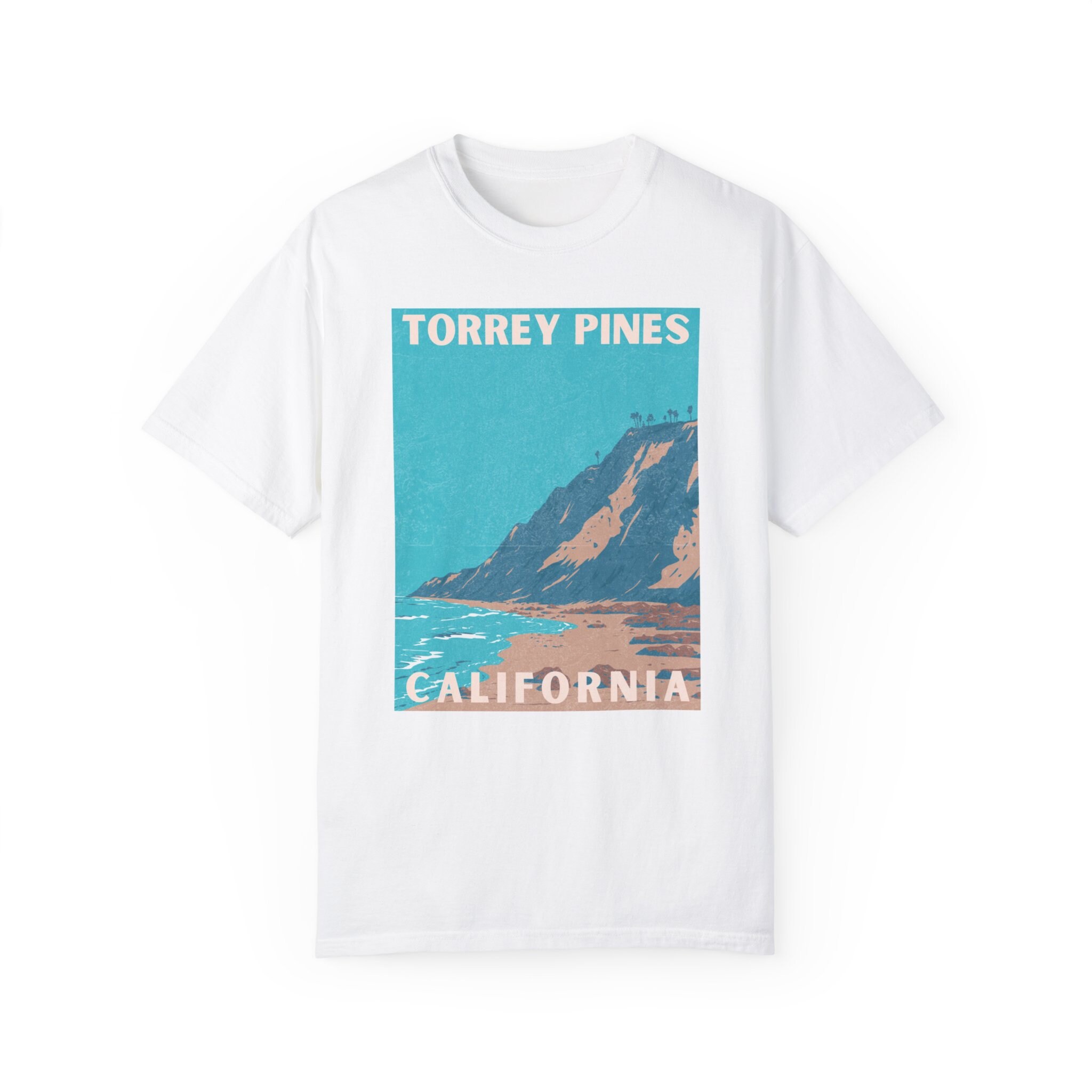 Torrey Color Torrey Pines Beach California T-shirt, Comfort Colors, Unisex Fit, S ...