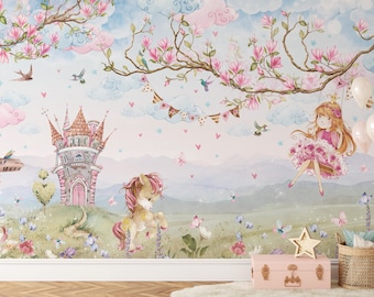 ユニコーンの壁紙、ユニコーンの壁アート、ユニコーンの壁の子供部屋の